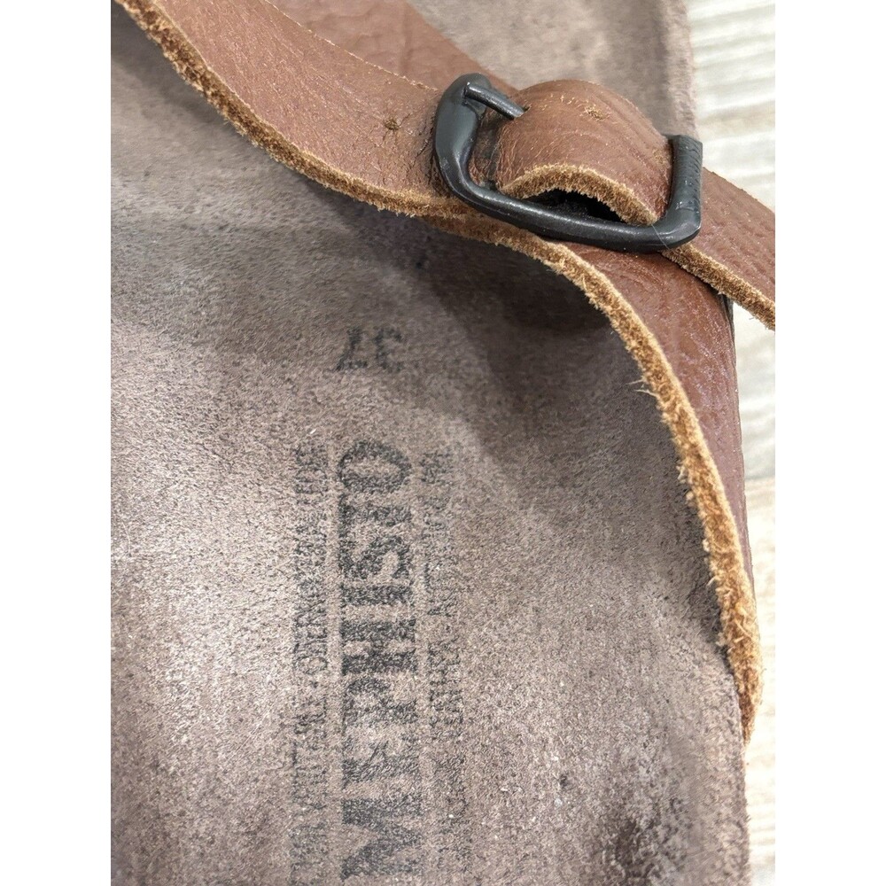 Women's Mephisto Helen Plus Camel Brown Leather Sandals EU 37 US 7 - Picture 4 of 6